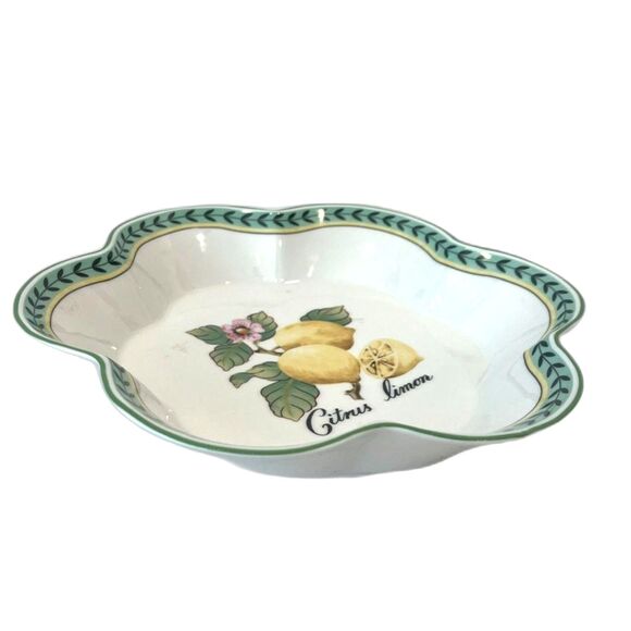 Villeroy & Boch French Garden Charm Citrus 10" Serving Bowl Scalloped Edge - Picture 2 of 5